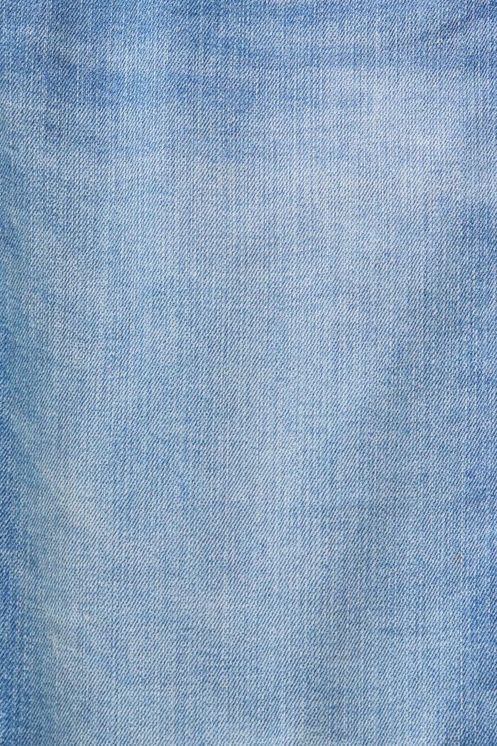 Straight jeans met middelhoge taille, BLUE MEDIUM WASHED, detail image number 6