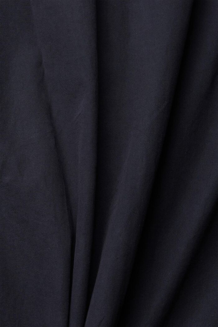 Met TENCEL™: overhemd met opstaande kraag, NAVY, detail image number 4