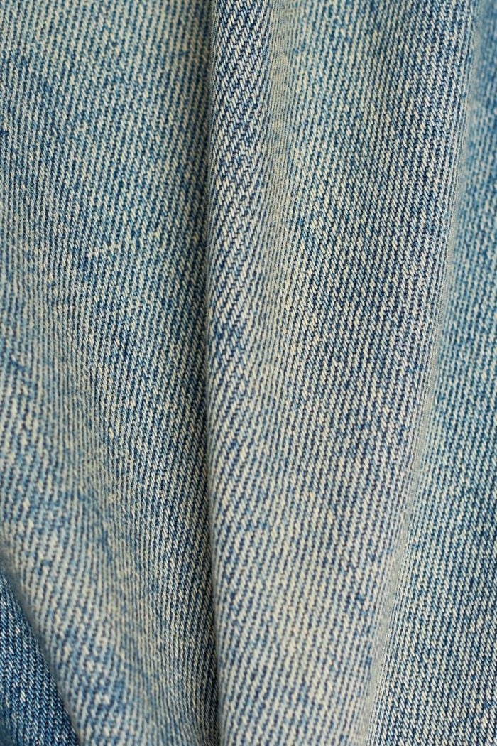 Stone washed slim fit jeans, biologisch katoen, BLUE MEDIUM WASHED, detail image number 6