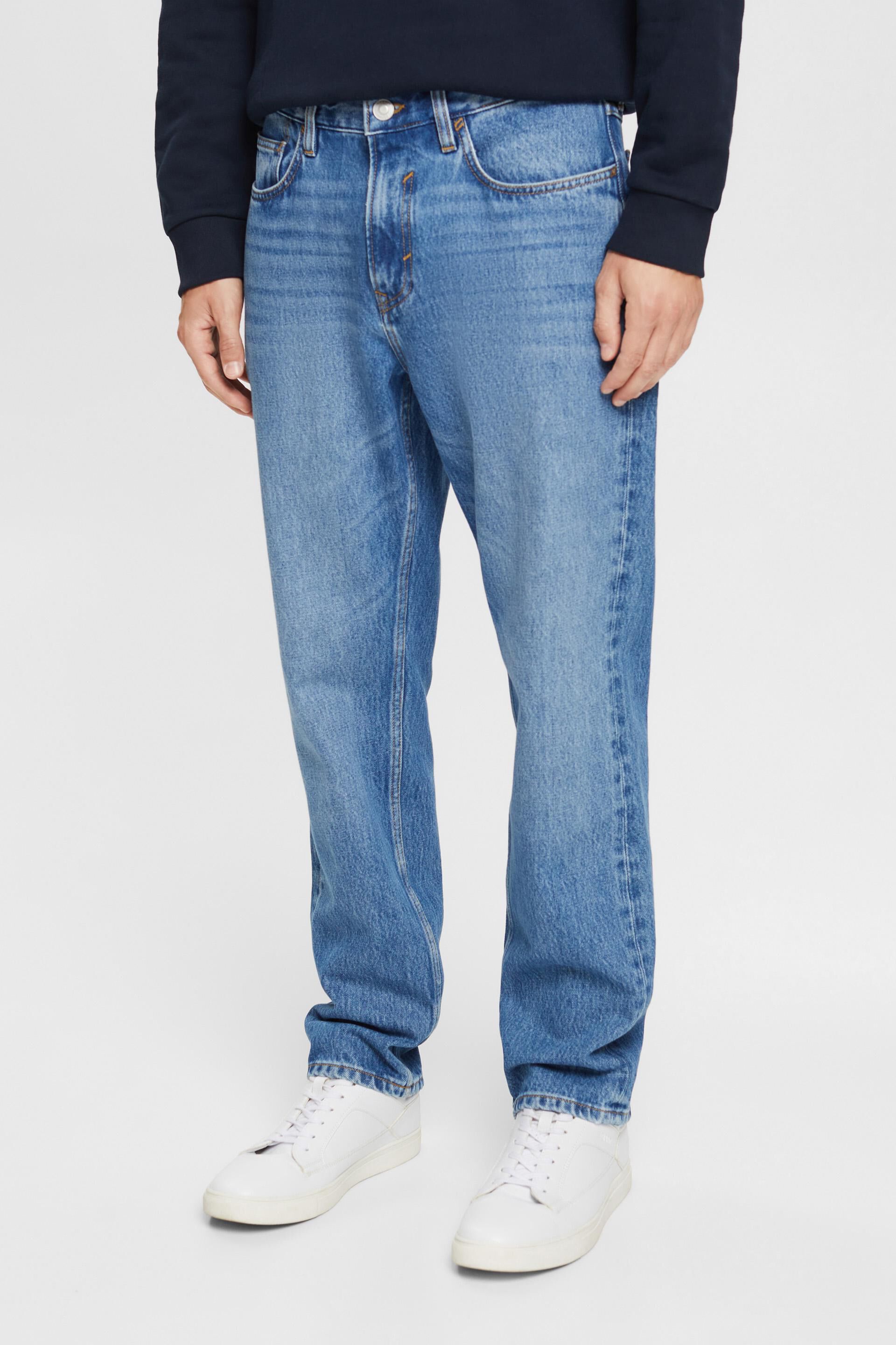 Blauw Jeans met rechte pijpen, organic cotton