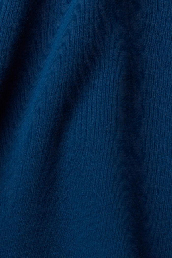 Sweatshirt met halve ritssluiting, PETROL BLUE, detail image number 5