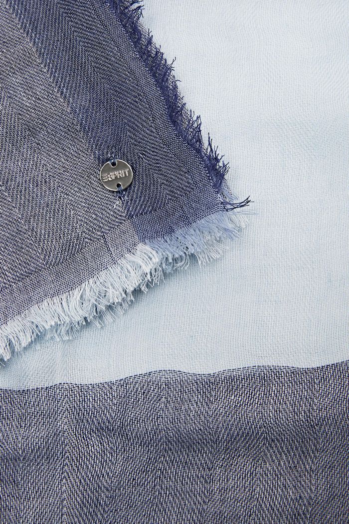 Driekleurige geweven sjaal, PASTEL BLUE, detail image number 1