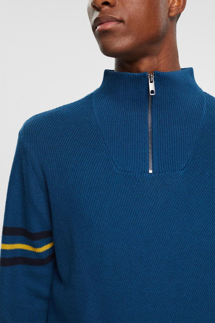 Sweaters Regular Fit, PETROL BLUE, detail image number 2