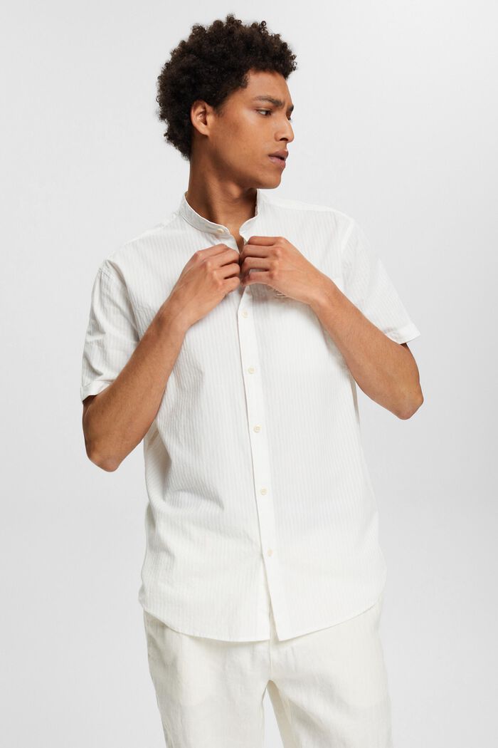 Overhemd met opstaande kraag, OFF WHITE, detail image number 3