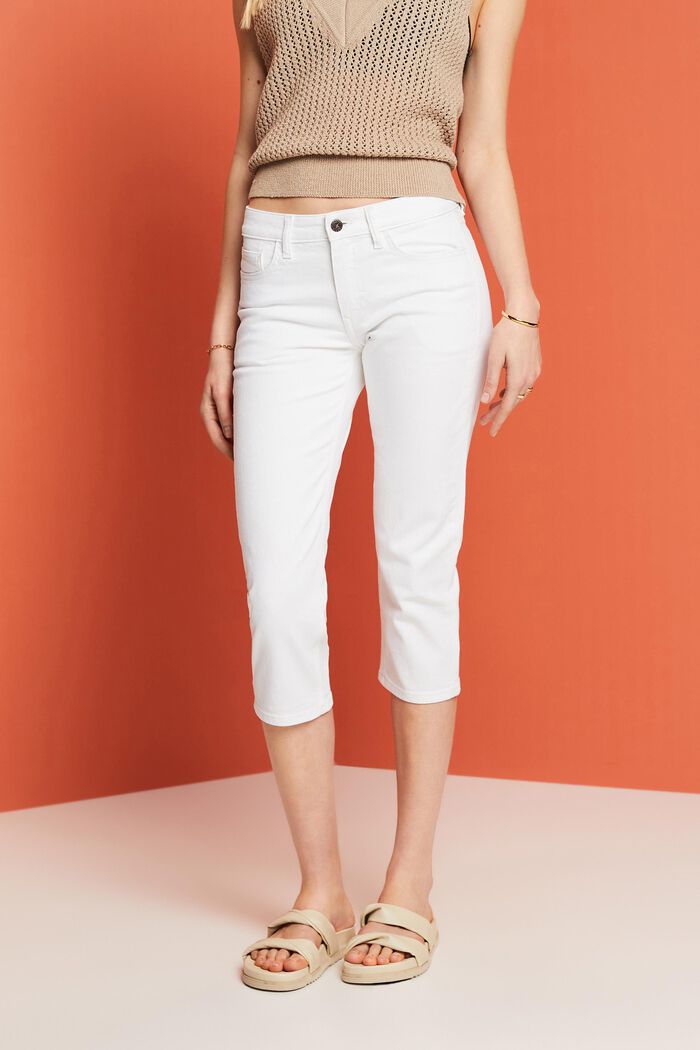 Capri-jeans, WHITE, detail image number 0