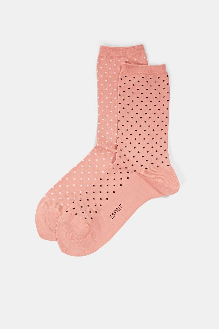 2 paar sokken van een mix met biologisch katoen, WILD ROSE, detail image number 0