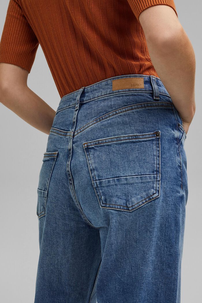 Enkellange jeans met modieus model, BLUE MEDIUM WASHED, detail image number 5