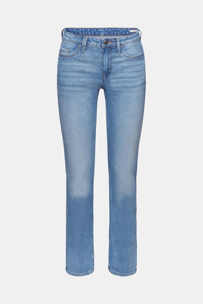 Jeans met rechte pijpen, BLUE LIGHT WASHED, detail image number 5