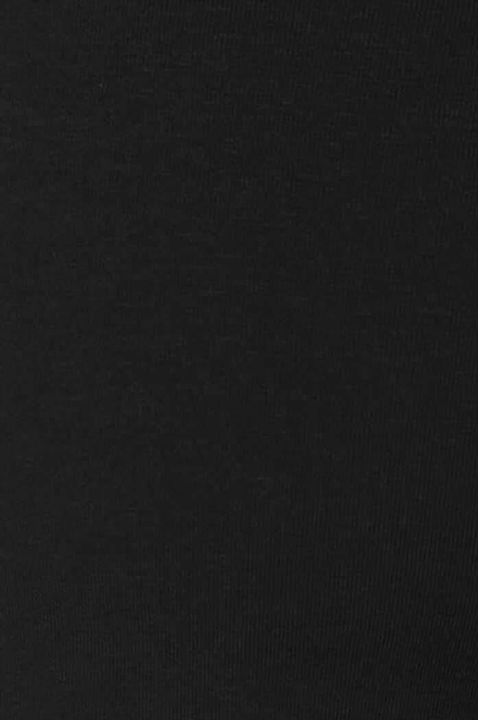 Jersey broek met band over de buik, biologisch katoen, BLACK, detail image number 3