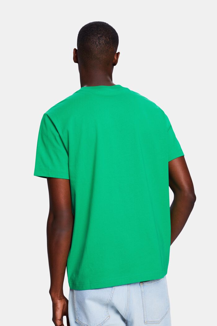 Uniseks T-shirt met logo, GREEN, detail image number 2