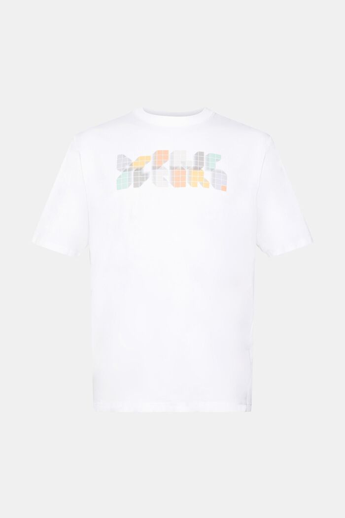 Relaxed fit T-shirt met print op de borst, WHITE, detail image number 5