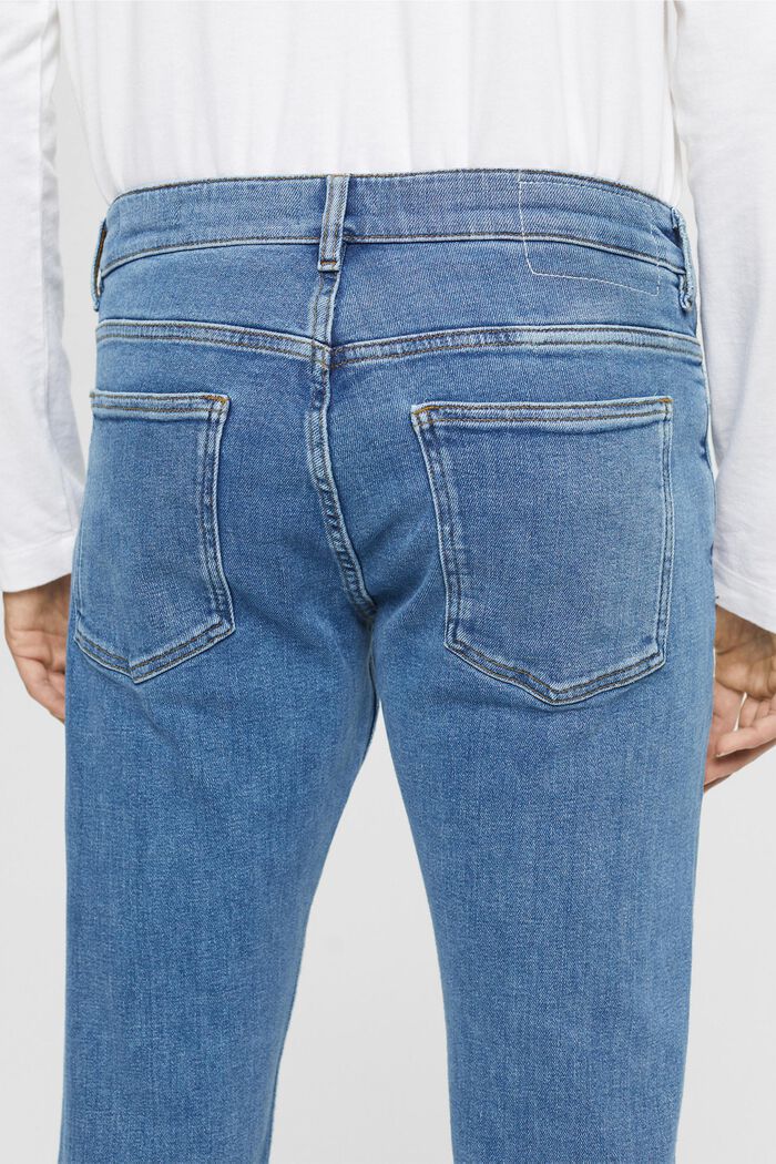 Slim fit-jeans met faded look, BLUE BLEACHED, detail image number 2