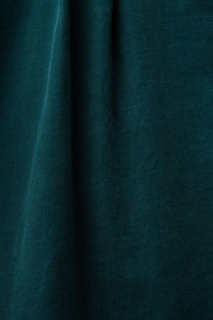 Oversized corduroy overhemdblouse, EMERALD GREEN, detail image number 5