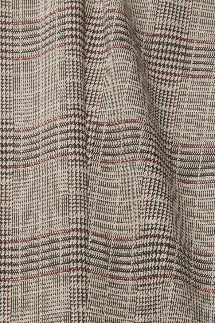 PRINCE OF WALES CHECK mix & match broek met uitlopende pijpen, BEIGE, detail image number 1