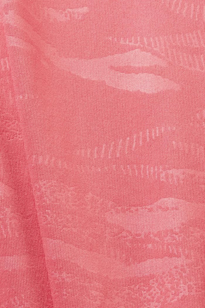 Gestanst sportief T-shirt, E-DRY, BLUSH, detail image number 5