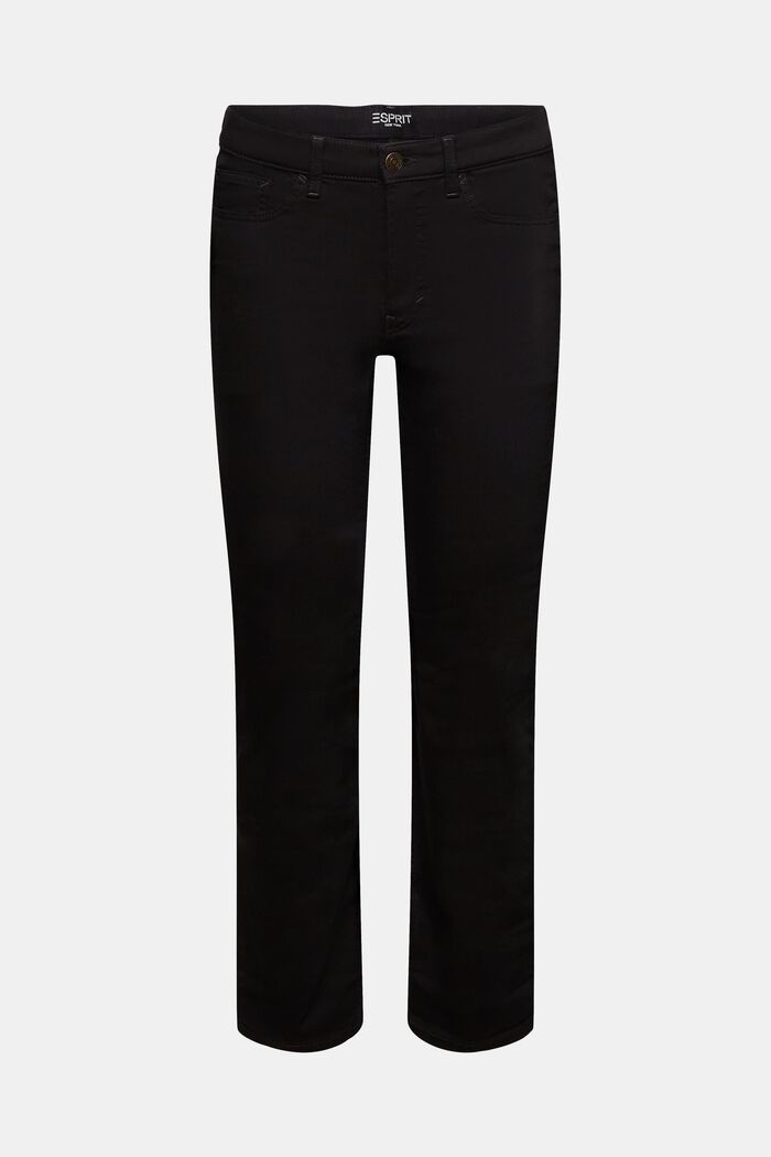 Gerecycled: straight fit jeans, BLACK RINSE, detail image number 7