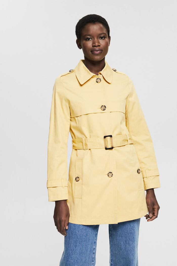 Outerwear jas, DUSTY YELLOW, detail image number 0