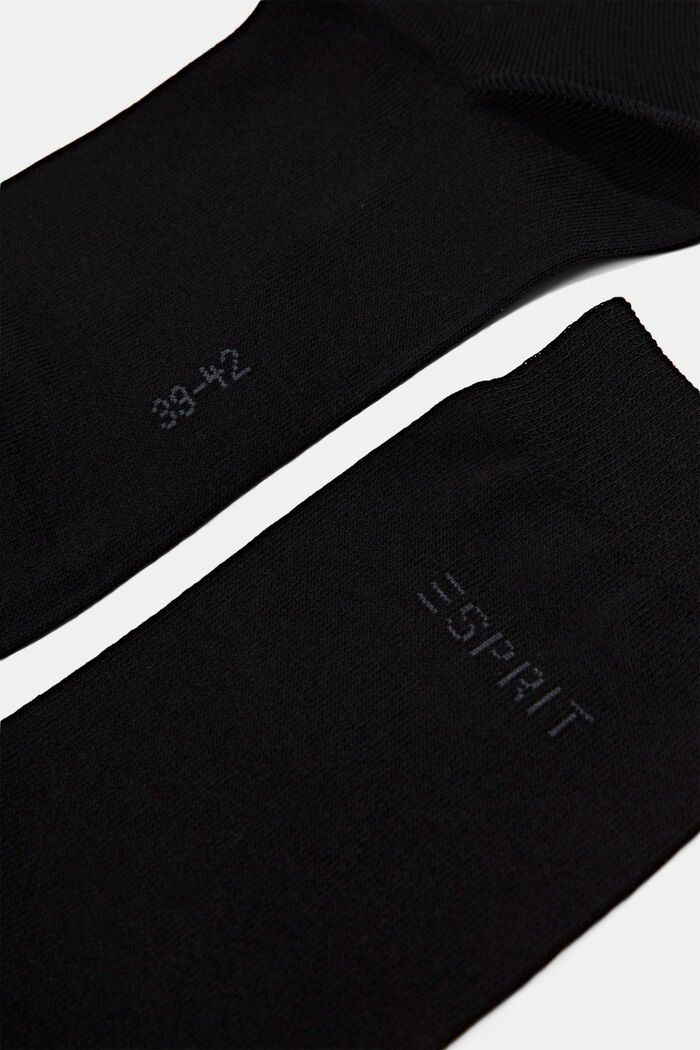 Set van 2 paar sokken in een gemêleerde look, BLACK, detail image number 1