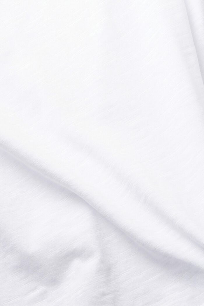 T-shirt van slubkatoen, WHITE, detail image number 4