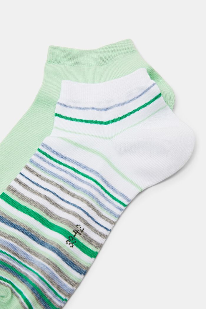 Sneaker socks, GREEN/OFF WHITE, detail image number 2
