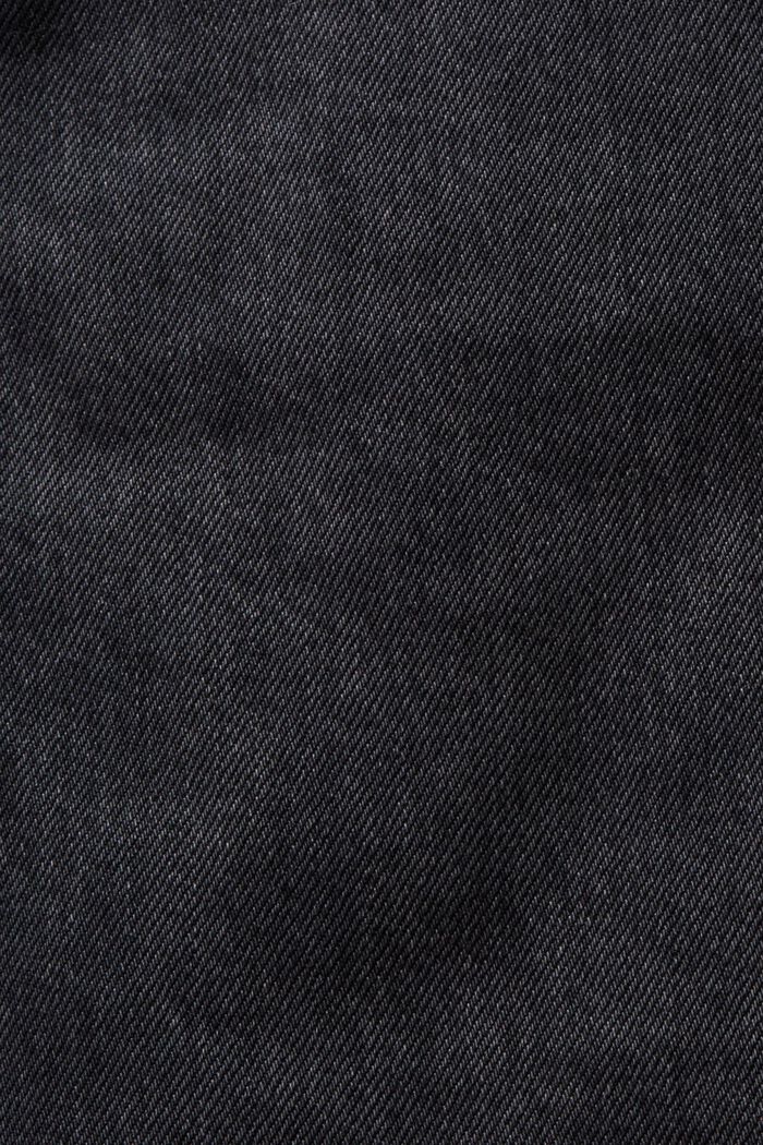 Jeans met middelhoge taille en rechte pijpen, GREY DARK WASHED, detail image number 6