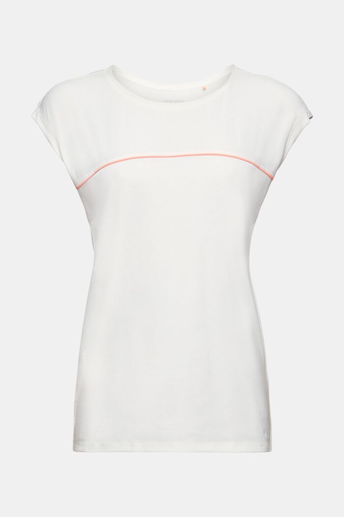 Sportieve, gestreepte top, OFF WHITE, detail image number 7