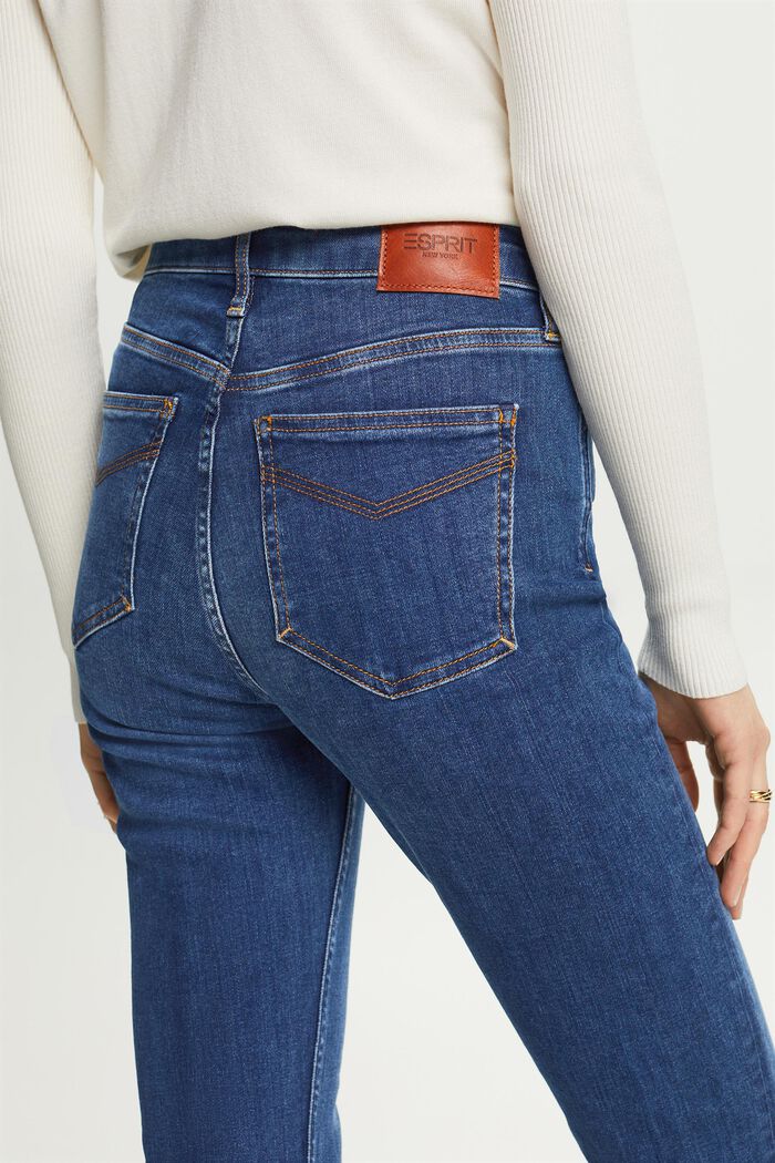 Hoogwaardige bootcut jeans met hoge taille, BLUE MEDIUM WASHED, detail image number 2
