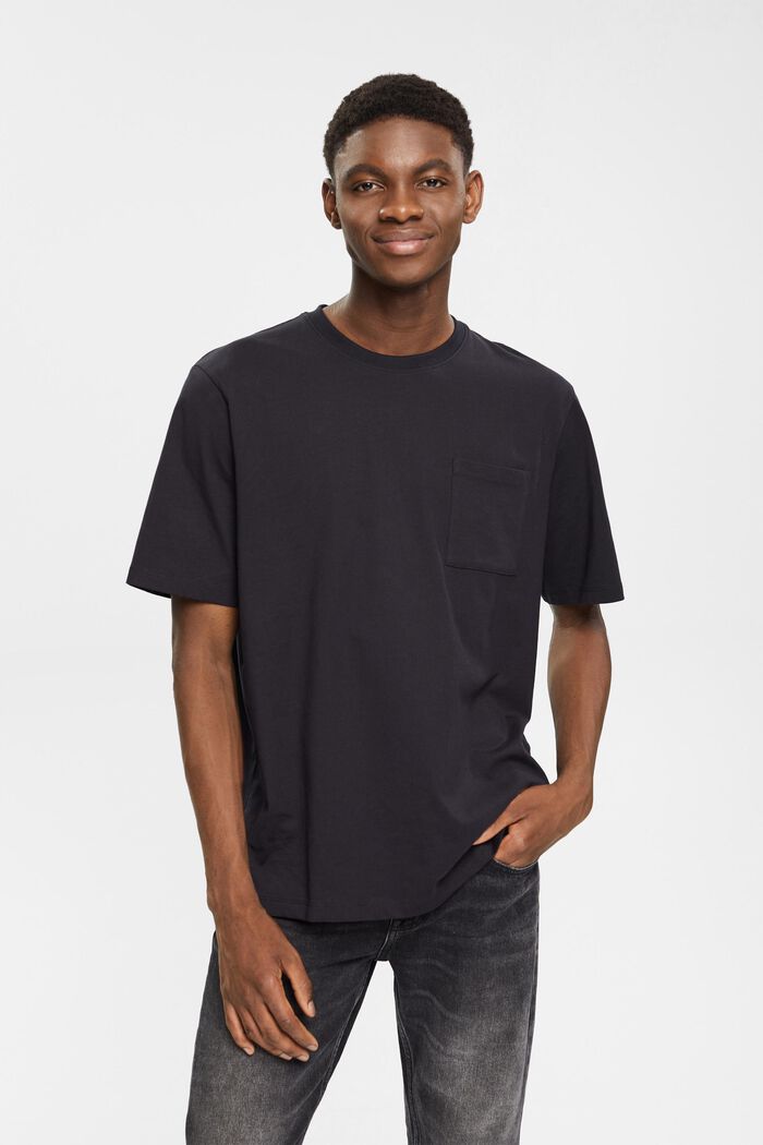 Jersey T-shirt, 100% katoen, BLACK, detail image number 1