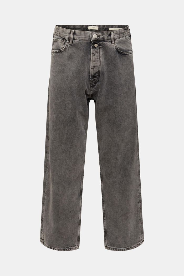 Jeans met losse pasvorm, GREY MEDIUM WASHED, detail image number 7