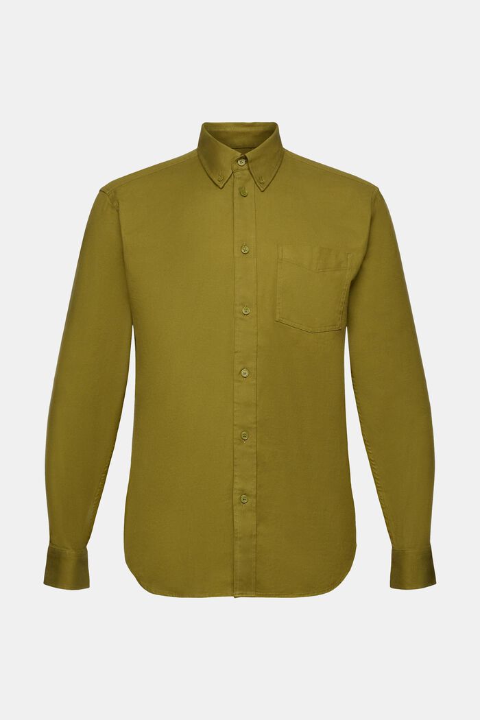 Twill regular fit-overhemd, OLIVE, detail image number 6