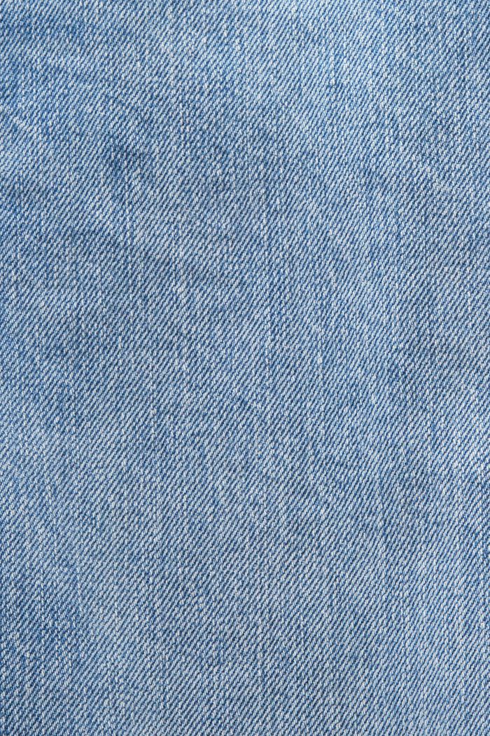 Mid rise regular tapered jeans, BLUE LIGHT WASHED, detail image number 5