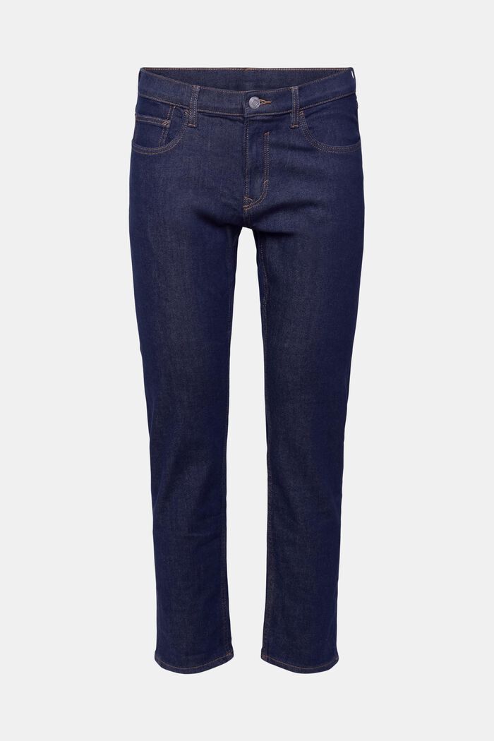 Slim fit-jeans met stretch, BLUE RINSE, detail image number 2