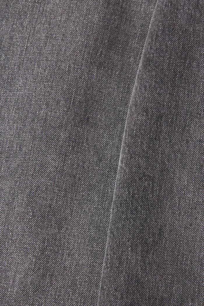 Jeans met banana fit en asymmetrische band, BLACK MEDIUM WASHED, detail image number 4