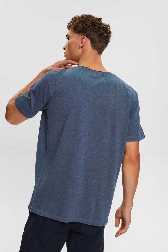 T-shirt van katoen-piqué, BLUE, detail image number 3