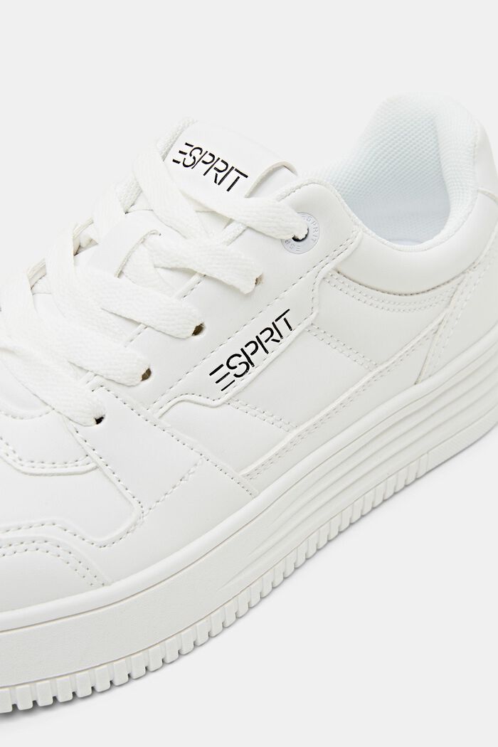 Sneakers van imitatieleer, WHITE, detail image number 3