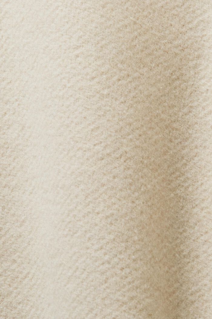 Overhemd van een geruwde wolmix, OFF WHITE, detail image number 5
