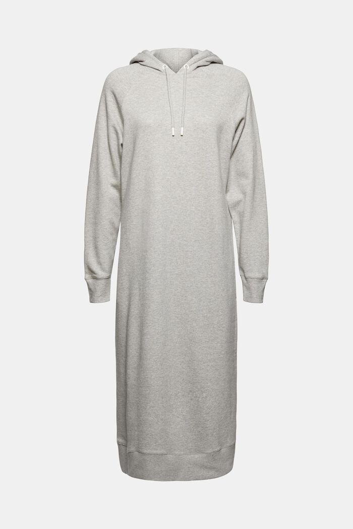 Sweathoodie-jurk van 100% katoen, LIGHT GREY, detail image number 6