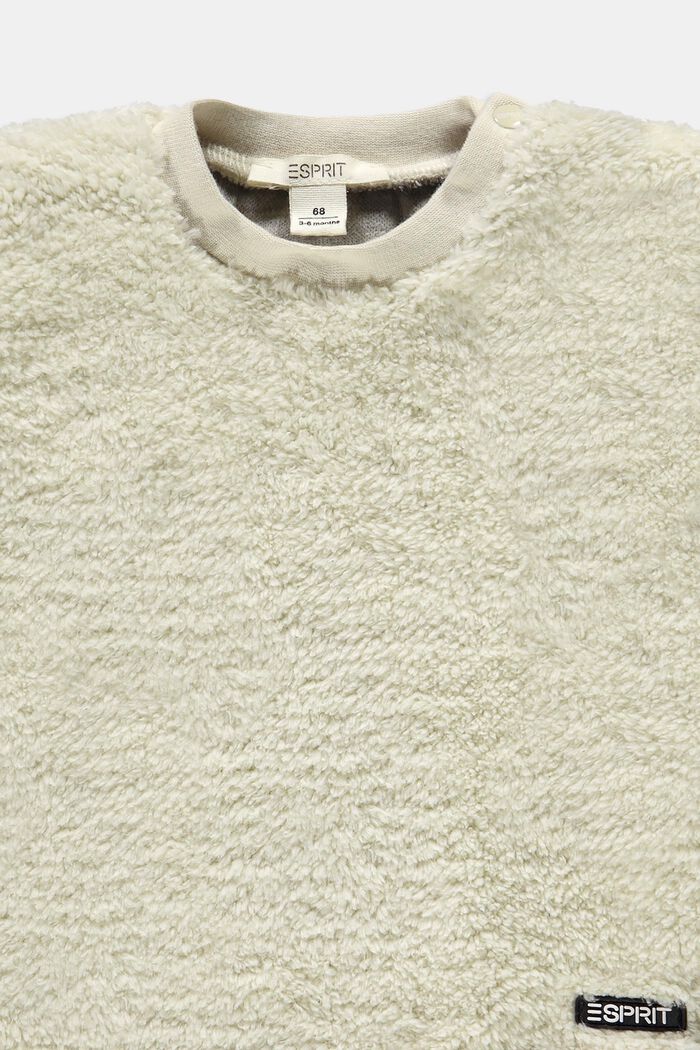 Sweatshirt van imitatiebont, DUSTY NUDE, detail image number 2