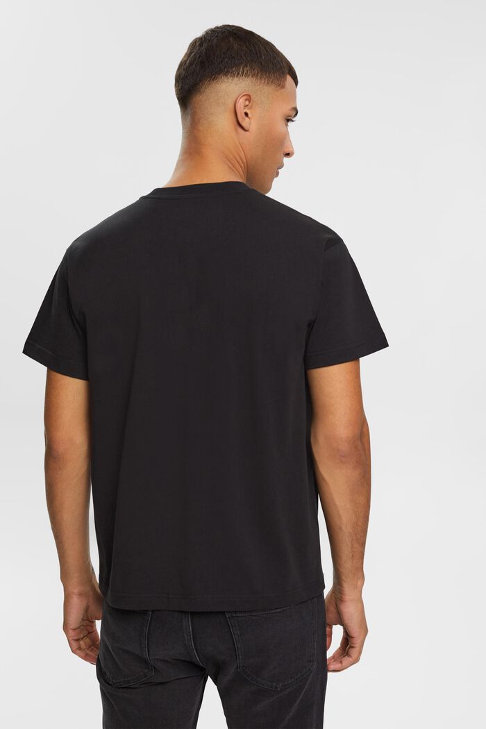 AMBIGRAM T-shirt met blokkenprint, BLACK, detail image number 2
