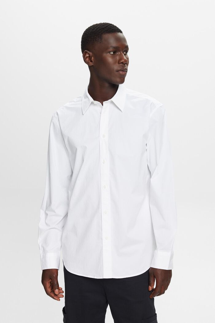 Overhemd met buttondownkraag, WHITE, detail image number 1