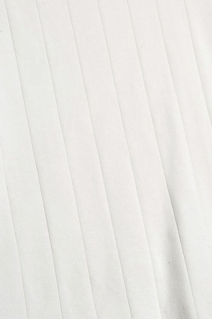 Longsleeve met golvende randen, OFF WHITE, detail image number 4