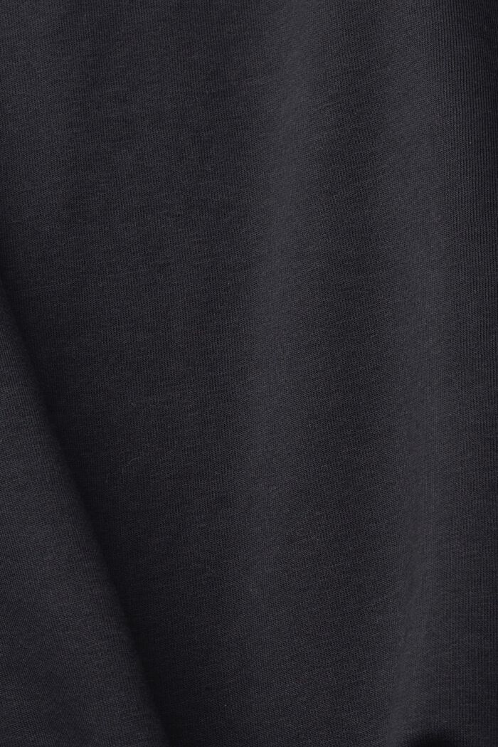 Sweatshirt met print op de borst, BLACK, detail image number 4