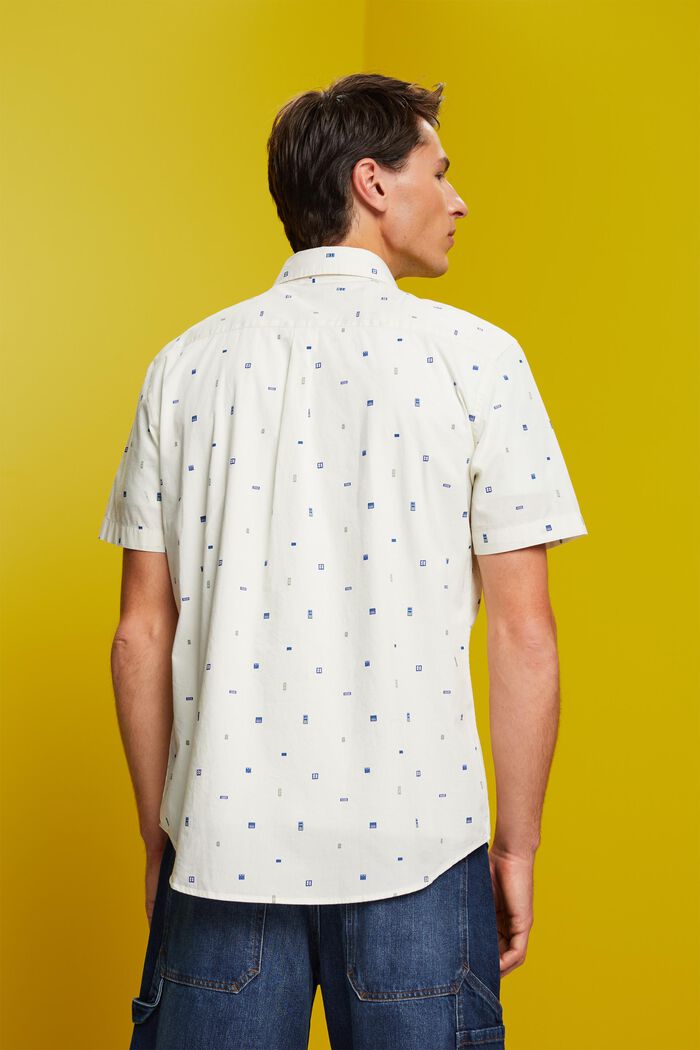 Overhemd met korte mouwen en motief, 100% katoen, ICE, detail image number 3