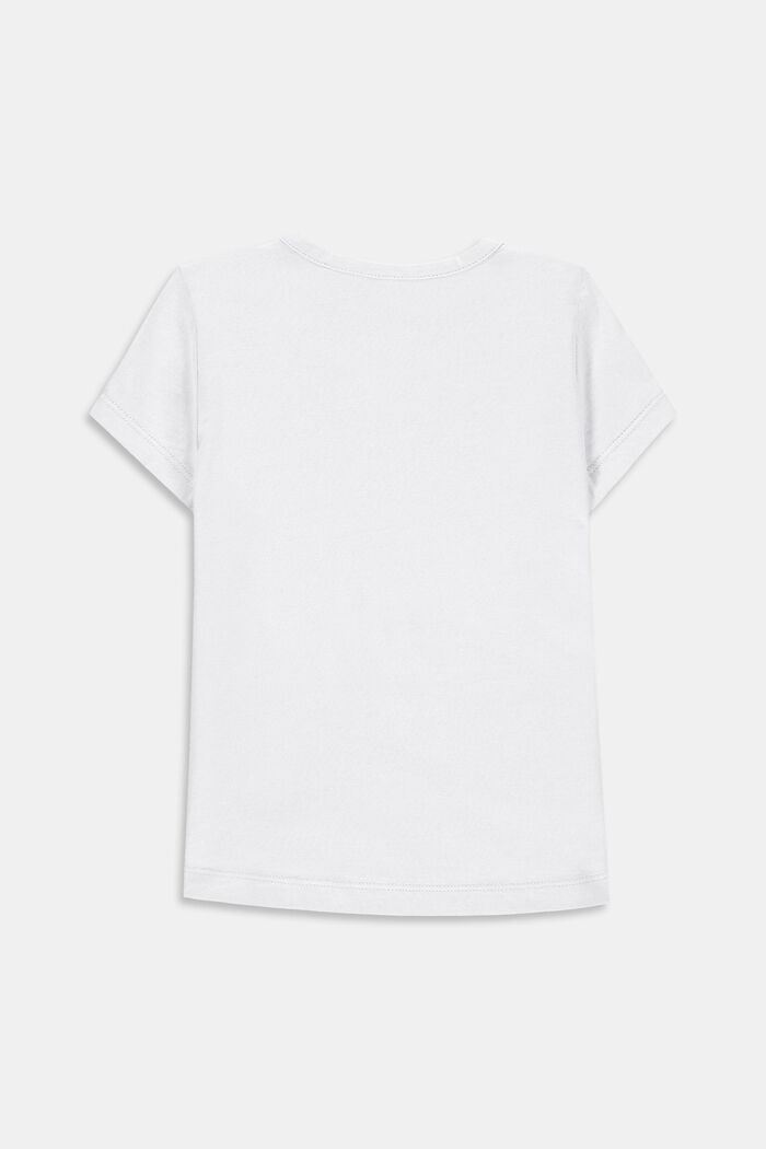 T-shirt met statementprint, WHITE, detail image number 1