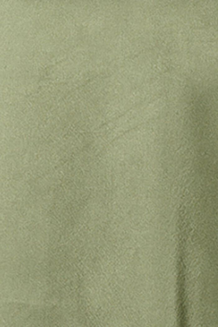 Satijnen MATERNITY jurk met band, OLIVE GREEN, detail image number 3