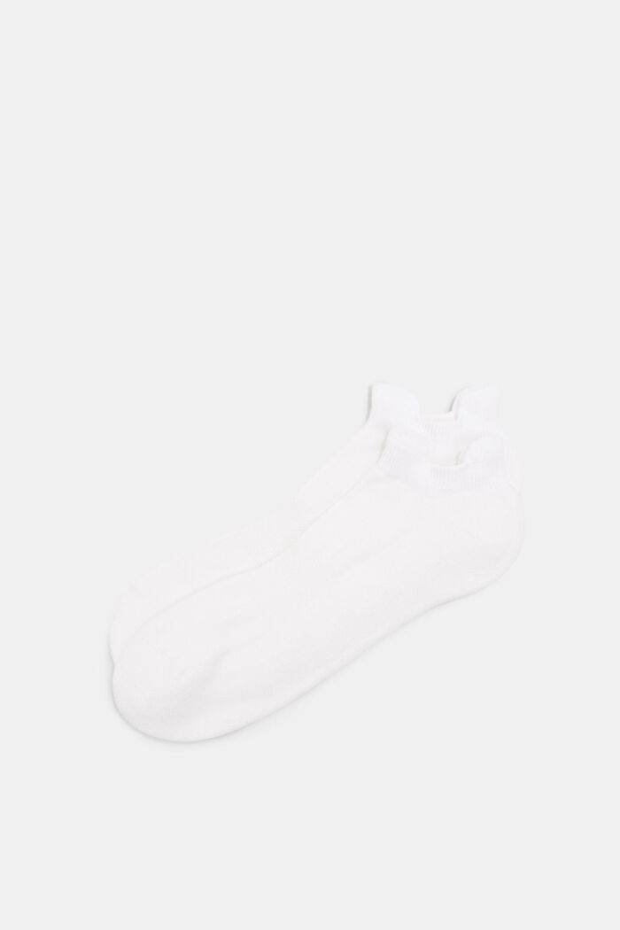 2 paar sneakersokken van een mix van biologisch katoen, WHITE, detail image number 0
