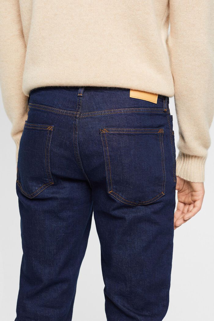 Relaxte jeans met een slim fit, BLUE RINSE, detail image number 4