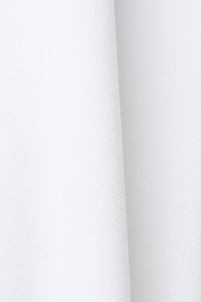 Sweatshirt met logoborduursel, WHITE, detail image number 4