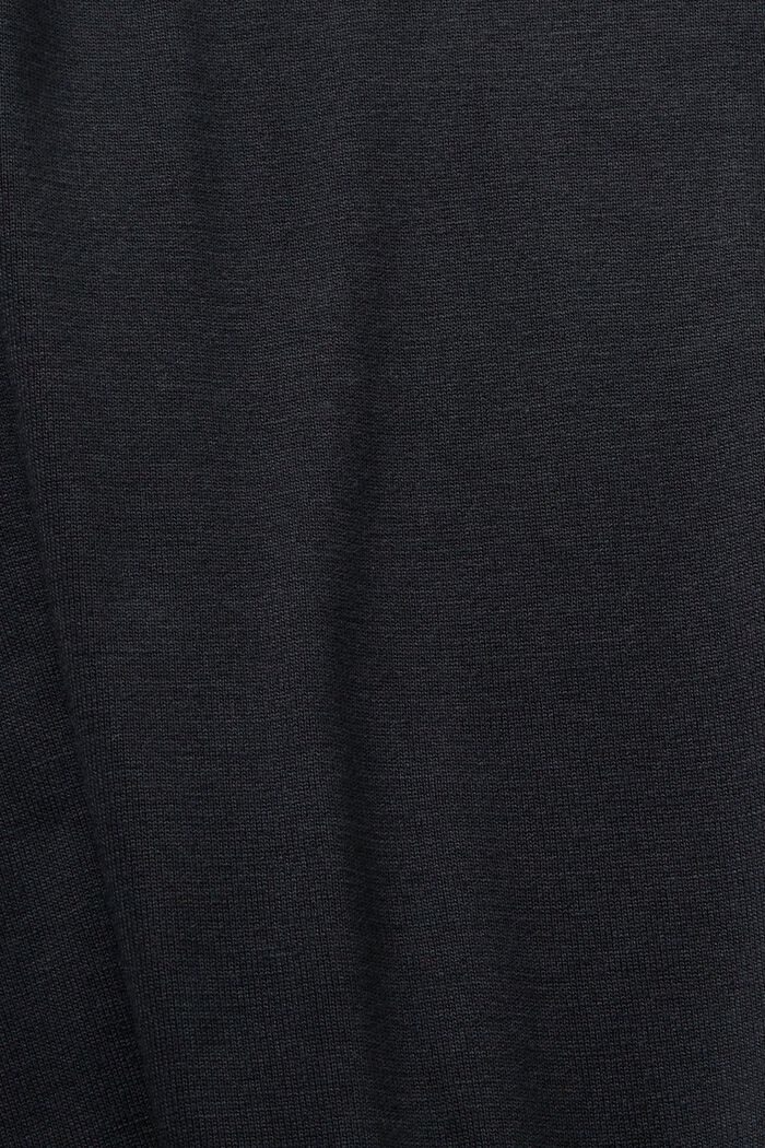 T-shirt van viscose met een wijde ronde hals, BLACK, detail image number 5