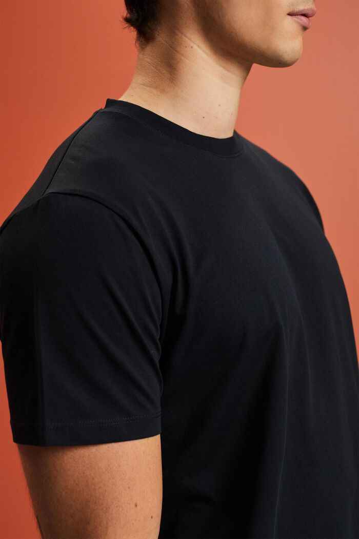 Jersey T-shirt, 100% katoen, BLACK, detail image number 2